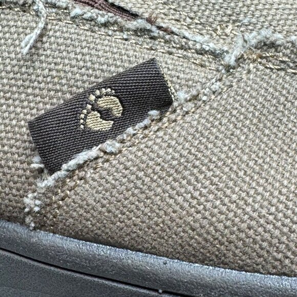 Hang Ten Mens Canvas Slip-On Loafers Size 13 Brown Frayed Casual Shoes - Picture 7 of 8